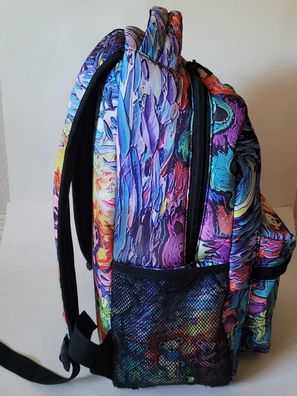 Van Gogh Grateful Dead Dancing Bears Print Backpack - Unbranded